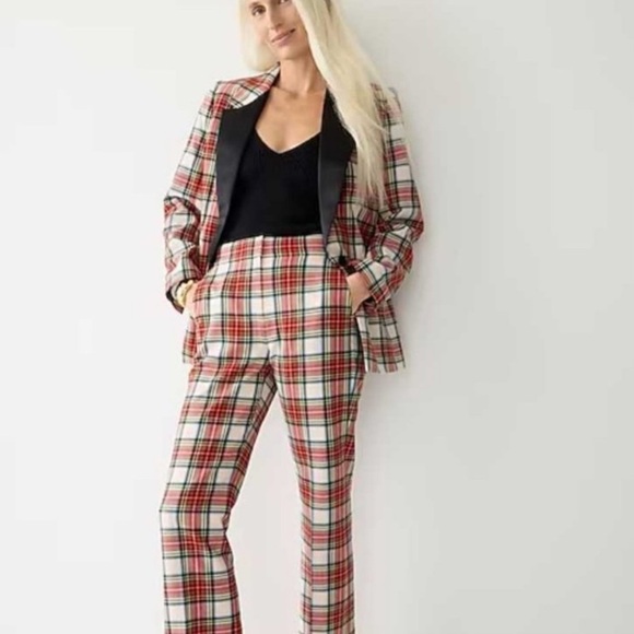 J. Crew Pants - J. Crew Willa Stewart Tartan Plaid Wool Pants Size 6 NWT